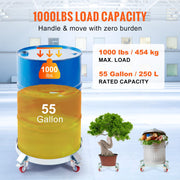 2PCS 250 L Heavy Duty Drum Dolly, 454 kg Load Capacity, Barrel Dolly Cart Drum Caddy, Non Tipping Hand Truck V952-DZTCJ55100042N9RAV0