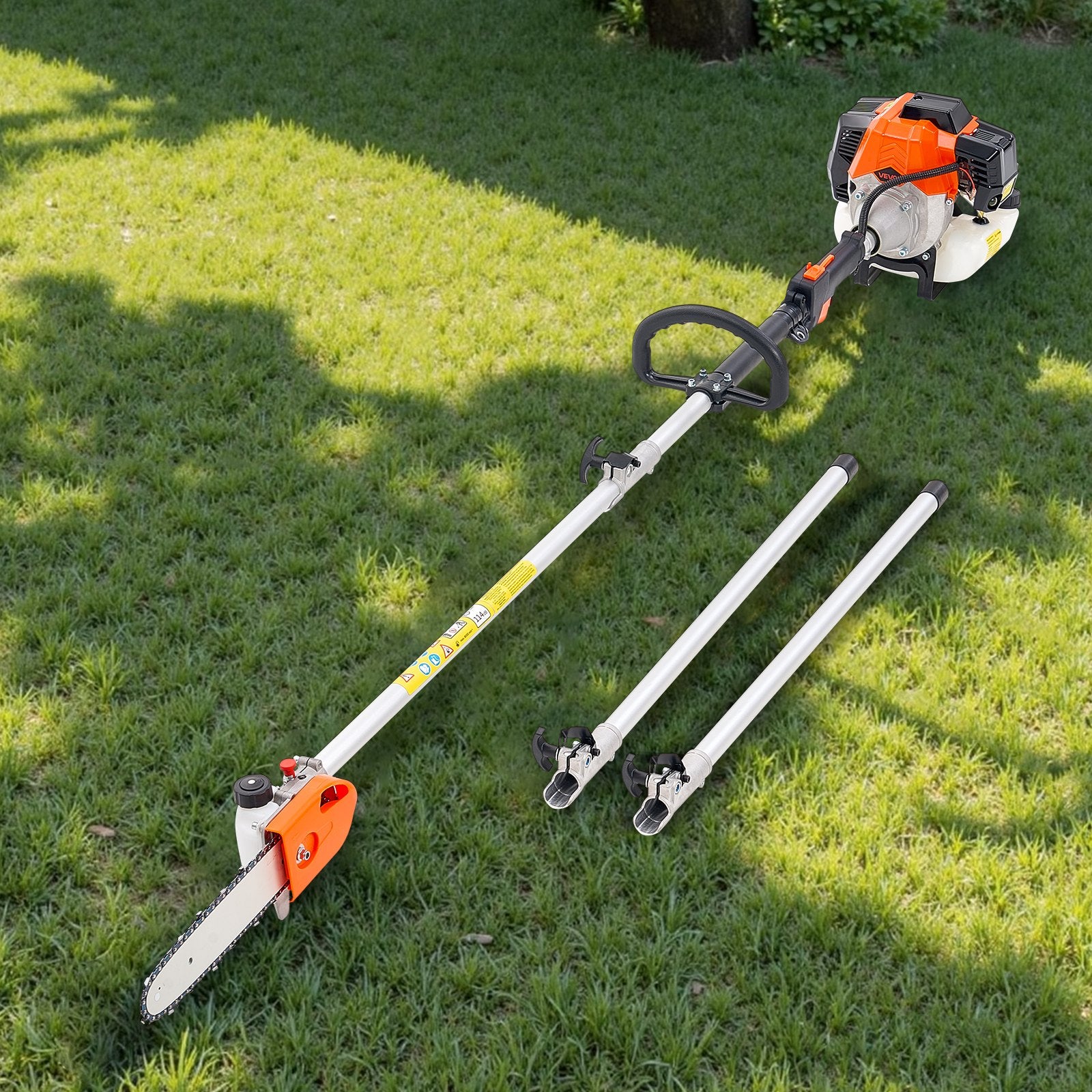 Gas Pole Saw, 43CC 2 Stroke Gas Powered Pole Saws with 25.4 cm Cutting Bar, Cordless Tree Trimmer with V952-ECCYJCS10INCBN4B0002V0