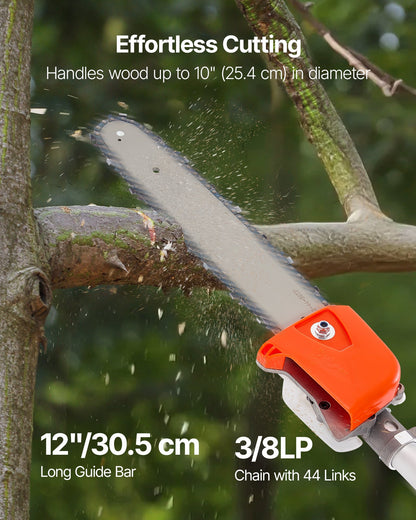 Gas Pole Saw, 25CC 2 Stroke Gas Powered Pole Saws with 30.5 cm Cutting Bar, Cordless Tree Trimmer with 650ml V952-ECCYJCS12INCAT18E002V0