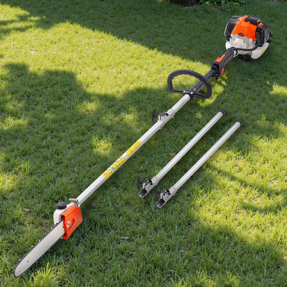 Gas Pole Saw, 25CC 2 Stroke Gas Powered Pole Saws with 30.5 cm Cutting Bar, Cordless Tree Trimmer with 650ml V952-ECCYJCS12INCAT18E002V0