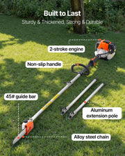 Gas Pole Saw, 33CC 2 Stroke Gas Powered Pole Saws with 20.3 cm Cutting Bar, Cordless Tree Trimmer with 850ml V952-ECCYJCS8INCHCL6X7002V0