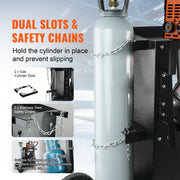 Welding Cart, 2-Tier Heavy Duty Welder Cart with Anti-Theft Lockable Cabinet, 265LBS Weight Capacity, 360 V952-ECDCHJTC265LB8FATV0