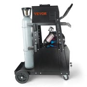 Welding Cart, 2-Tier Heavy Duty Welder Cart with Anti-Theft Lockable Cabinet, 265LBS Weight Capacity, 360 V952-ECDCHJTC265LB8FATV0