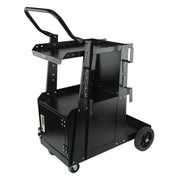 Welding Cart, 2-Tier Heavy Duty Welder Cart with Anti-Theft Lockable Cabinet, 265LBS Weight Capacity, 360 V952-ECDCHJTC265LB8FATV0