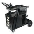 Welding Cart, 2-Tier 4 Drawers Welder Cart with 265 LBS Weight Capacity, Swivel Wheels, Tank Storage Safety V952-ECSTHJTC265LBXFETV0