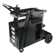 Welding Cart, 2-Tier 4 Drawers Welder Cart with 265 LBS Weight Capacity, Swivel Wheels, Tank Storage Safety V952-ECSTHJTC265LBXFETV0