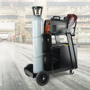 Welding Cart, 2-Tier 4 Drawers Welder Cart with 265 LBS Weight Capacity, Swivel Wheels, Tank Storage Safety V952-ECSTHJTC265LBXFETV0