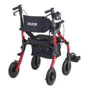2-in-1 Rollator Walker & Transport Chair for Seniors, Foldable Rolling Walker Wheelchair, Lightweight V952-EHYZXQHSLHJ1ZK7KY001V0