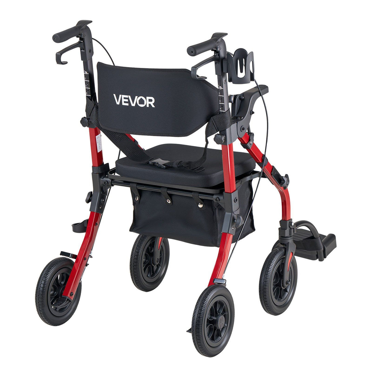 2-in-1 Rollator Walker & Transport Chair for Seniors, Foldable Rolling Walker Wheelchair, Lightweight V952-EHYZXQHSLHJ1ZK7KY001V0