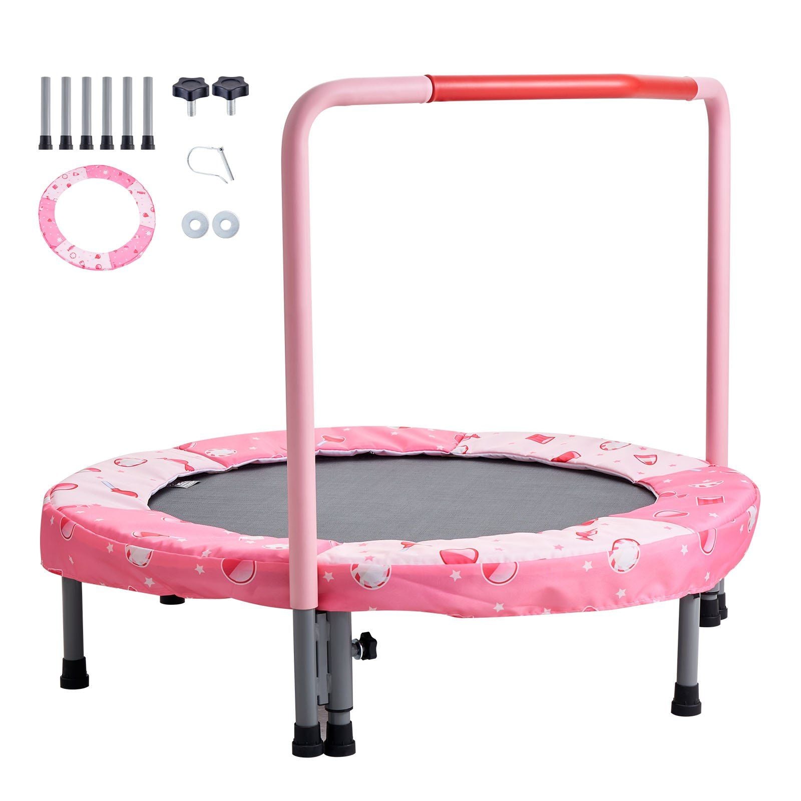 36" Kids Trampoline, 3FT Indoor Outdoor Trampoline, Foldable Mini Trampoline with Handle, Rebounder V952-ETBC36YCYXBC32C6DV0