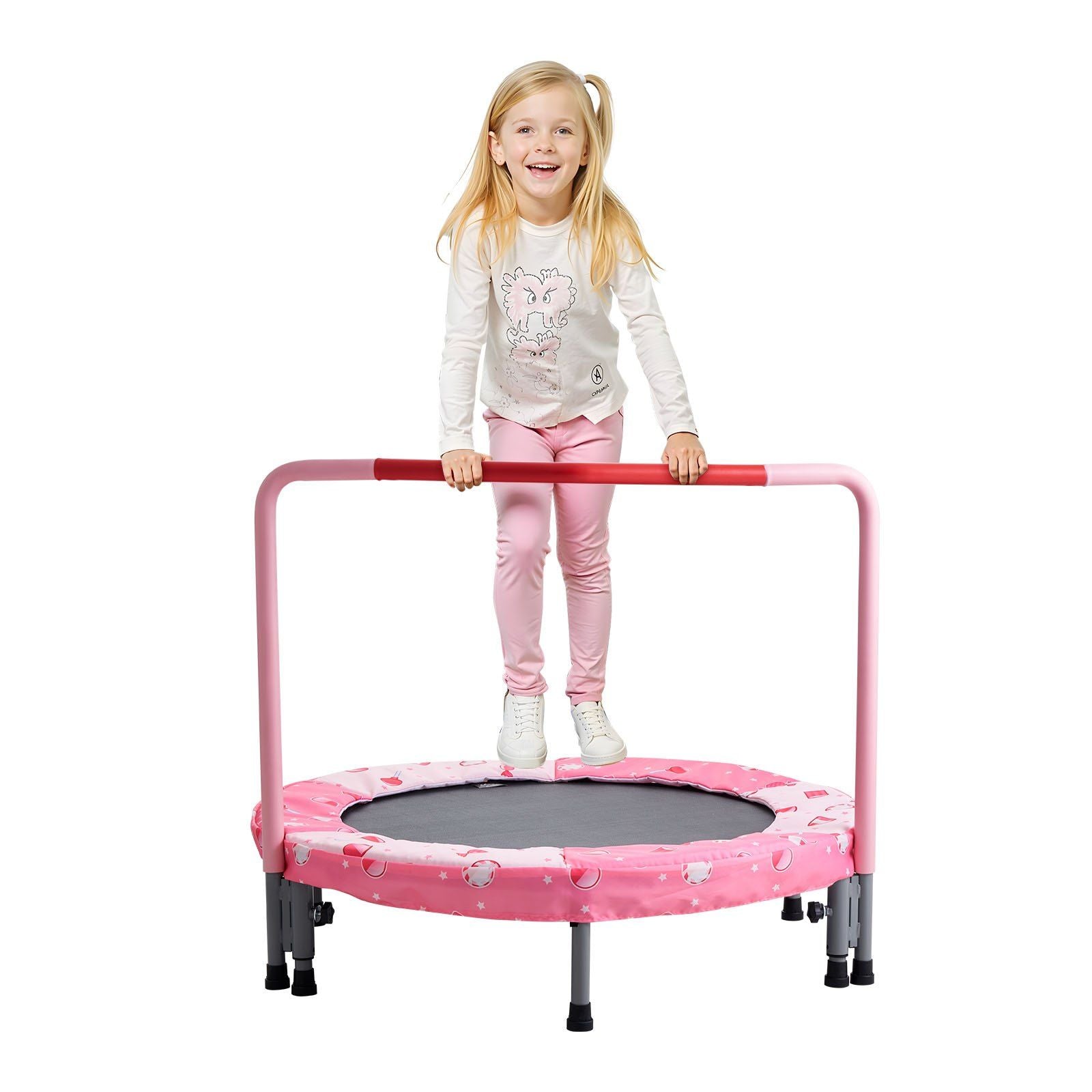 36" Kids Trampoline, 3FT Indoor Outdoor Trampoline, Foldable Mini Trampoline with Handle, Rebounder V952-ETBC36YCYXBC32C6DV0