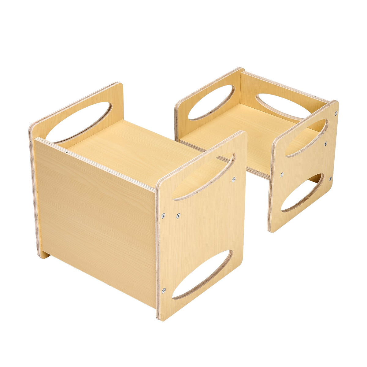 Montessori Weaning Table and Chair Set, Wooden Toddler Table and Chair Set for Aged 1-5, Adjustable Height V952-ETDNZY1513216DOMUV0