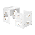 Montessori Weaning Table and Chair Set, Wooden Toddler Table and Chair Set for Aged 1-5, Adjustable Height V952-ETDNZY151321XG9U9V0