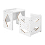 Montessori Weaning Table and Chair Set, Wooden Toddler Table and Chair Set for Aged 1-5, Adjustable Height V952-ETDNZY151321XG9U9V0