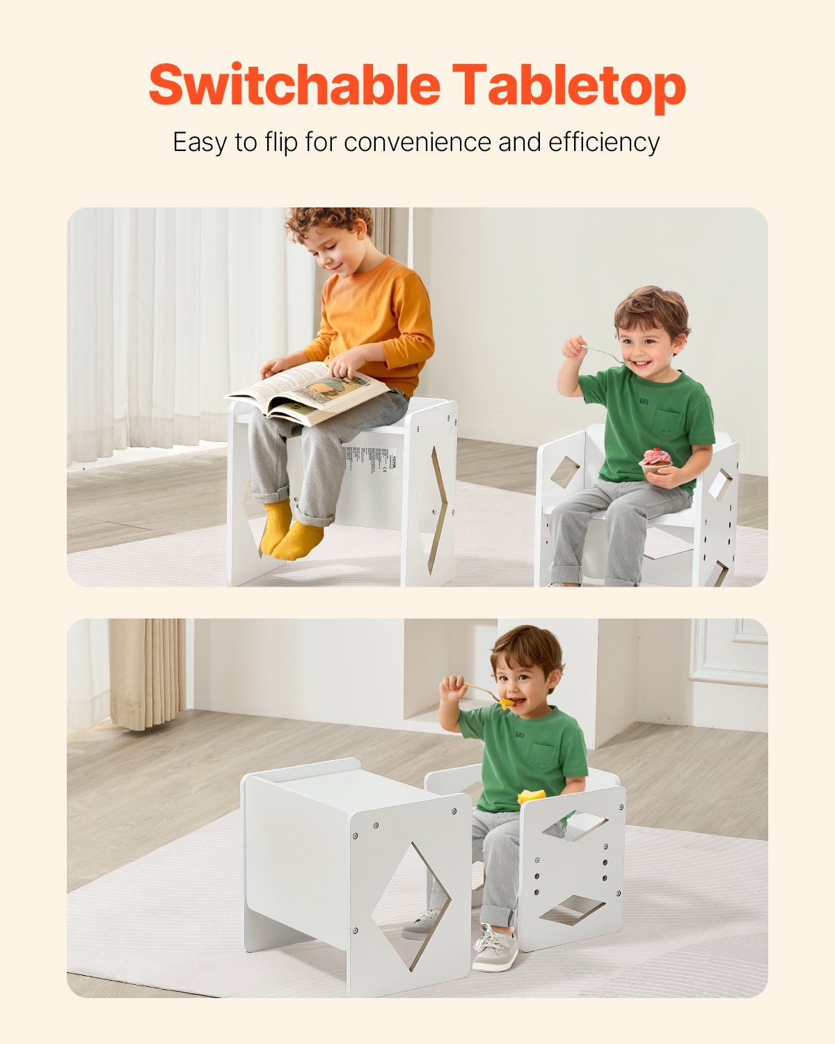 Montessori Weaning Table and Chair Set, Wooden Toddler Table and Chair Set for Aged 1-5, Adjustable Height V952-ETDNZY151321XG9U9V0