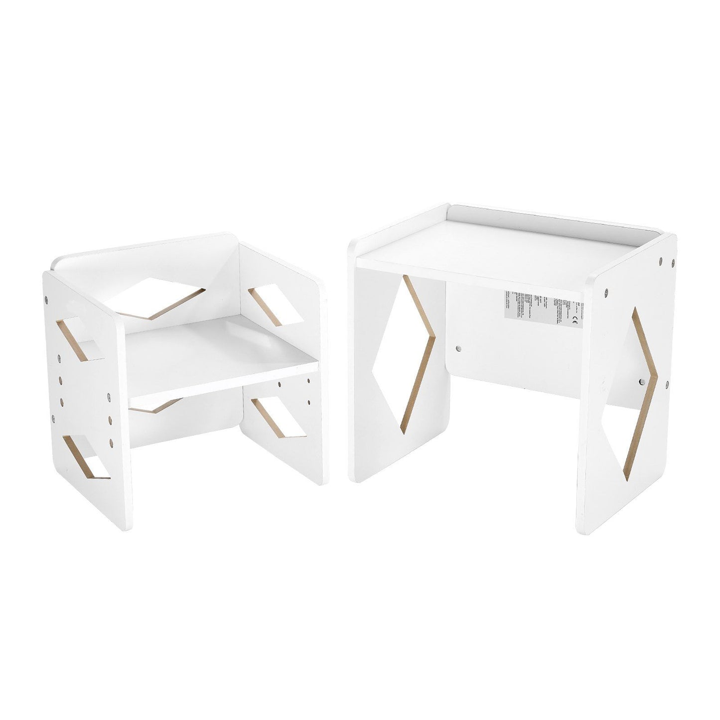 Montessori Weaning Table and Chair Set, Wooden Toddler Table and Chair Set for Aged 1-5, Adjustable Height V952-ETDNZY151321XG9U9V0