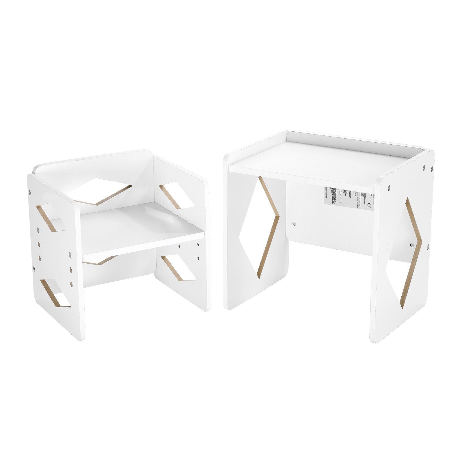 Montessori Weaning Table and Chair Set, Wooden Toddler Table and Chair Set for Aged 1-5, Adjustable Height V952-ETDNZY151321XG9U9V0