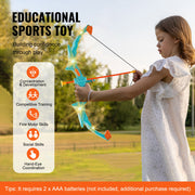 Kids Bow and Arrow Set LED Light Up Outdoor Archery Kit Children 10 Arrows V952-ETGJTZDBTZDBZO2Z7V9