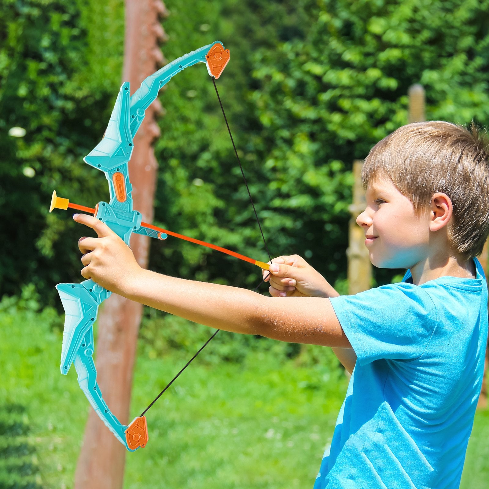 Kids Bow and Arrow Set LED Light Up Outdoor Archery Kit Children 10 Arrows V952-ETGJTZDBTZDBZO2Z7V9
