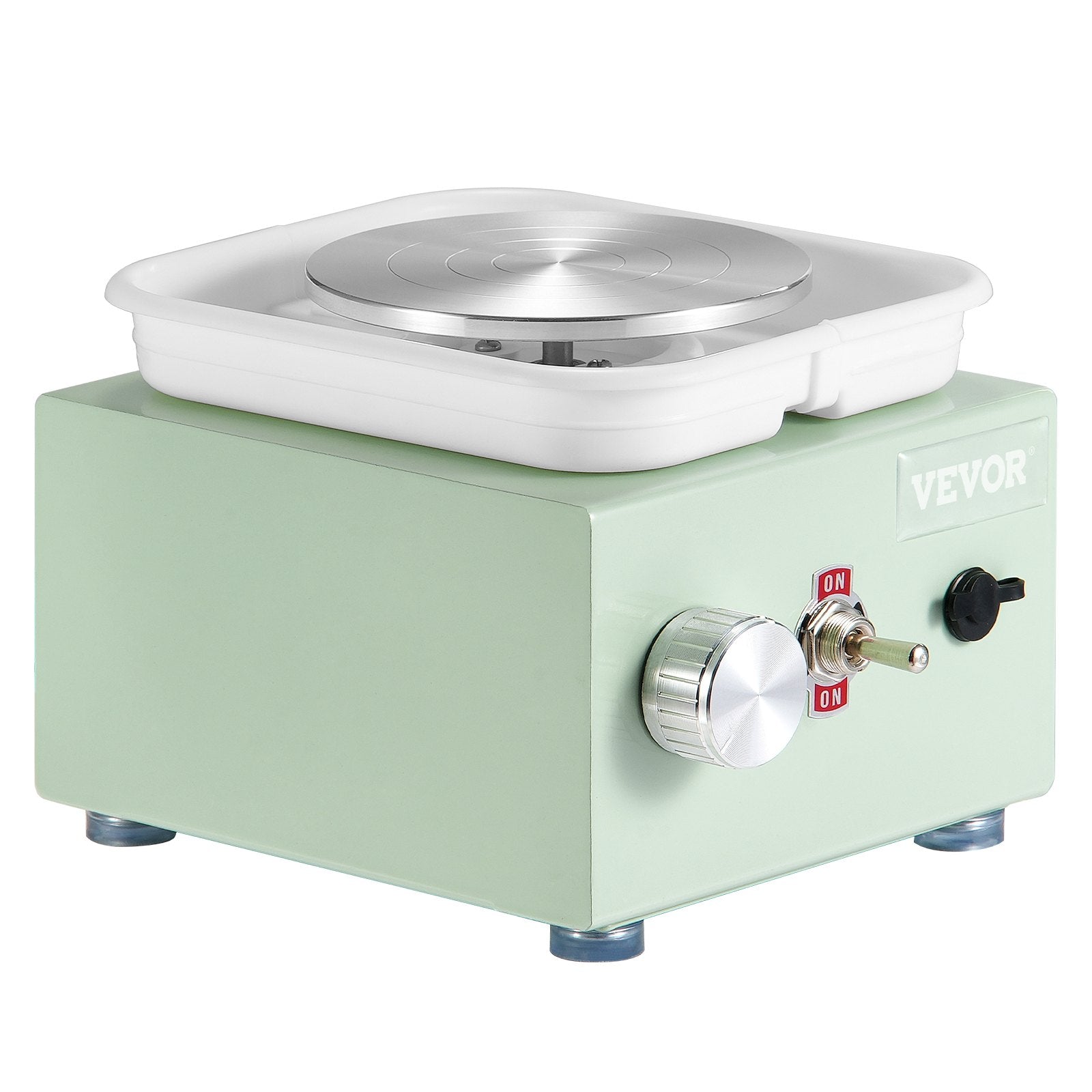 Mini Pottery Wheel, 0-320RPM Adjustable Speed Detachable Basin Forming Machine, 2.56in/3.94in 2 Turntables V952-ETLPJMNXWJBSCU1O5V3