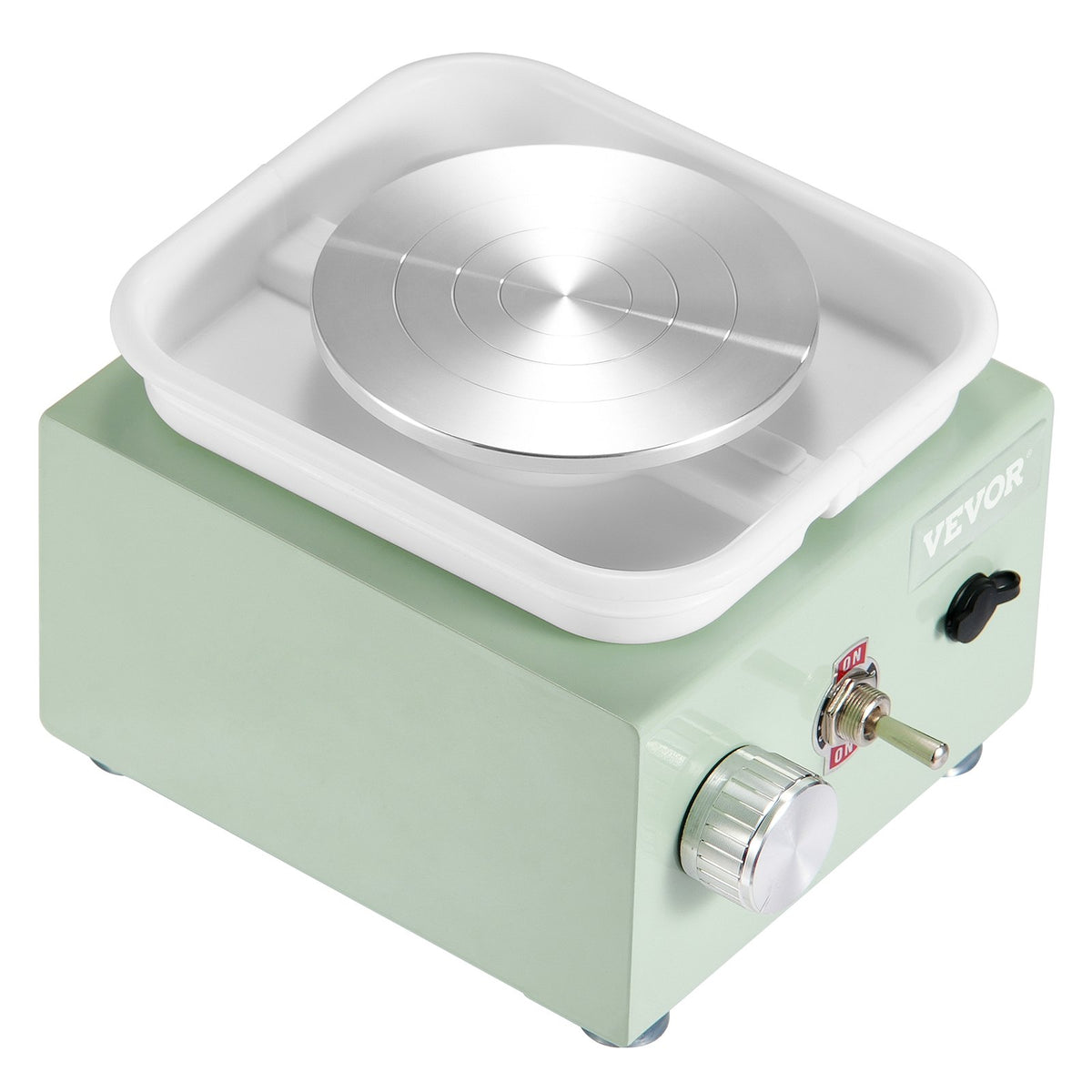 Mini Pottery Wheel, 0-320RPM Adjustable Speed Detachable Basin Forming Machine, 2.56in/3.94in 2 Turntables V952-ETLPJMNXWJBSCU1O5V3