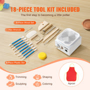 Mini Pottery Wheel Electric Ceramic Wheel Machine 0-320RPM Speed White V952-ETLPJMNXWJBSDTCZ1V3