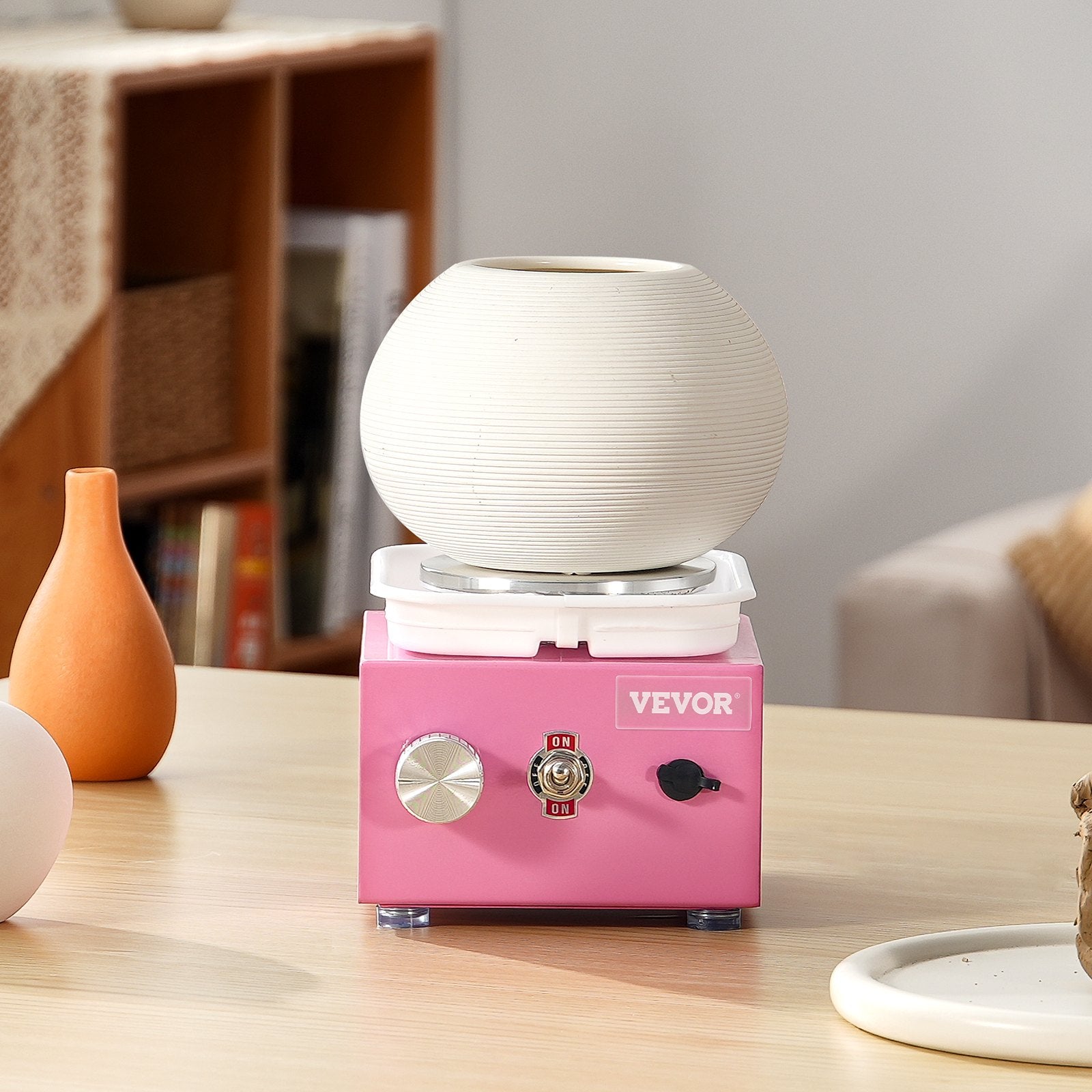 Mini Pottery Wheel Electric Ceramic Wheel Machine 0-320RPM Speed Pink V952-ETLPJMNXWJBSI0YBMV3