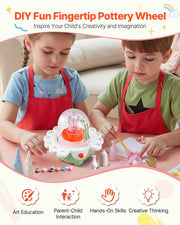 Mini Pottery Wheel, 50 mm and 80 mm Turntables, Adjustable Speed, Electric Clay Wheel for Kids and Beginners, V952-ETLPJZJXLSWJ6R7S6001V3