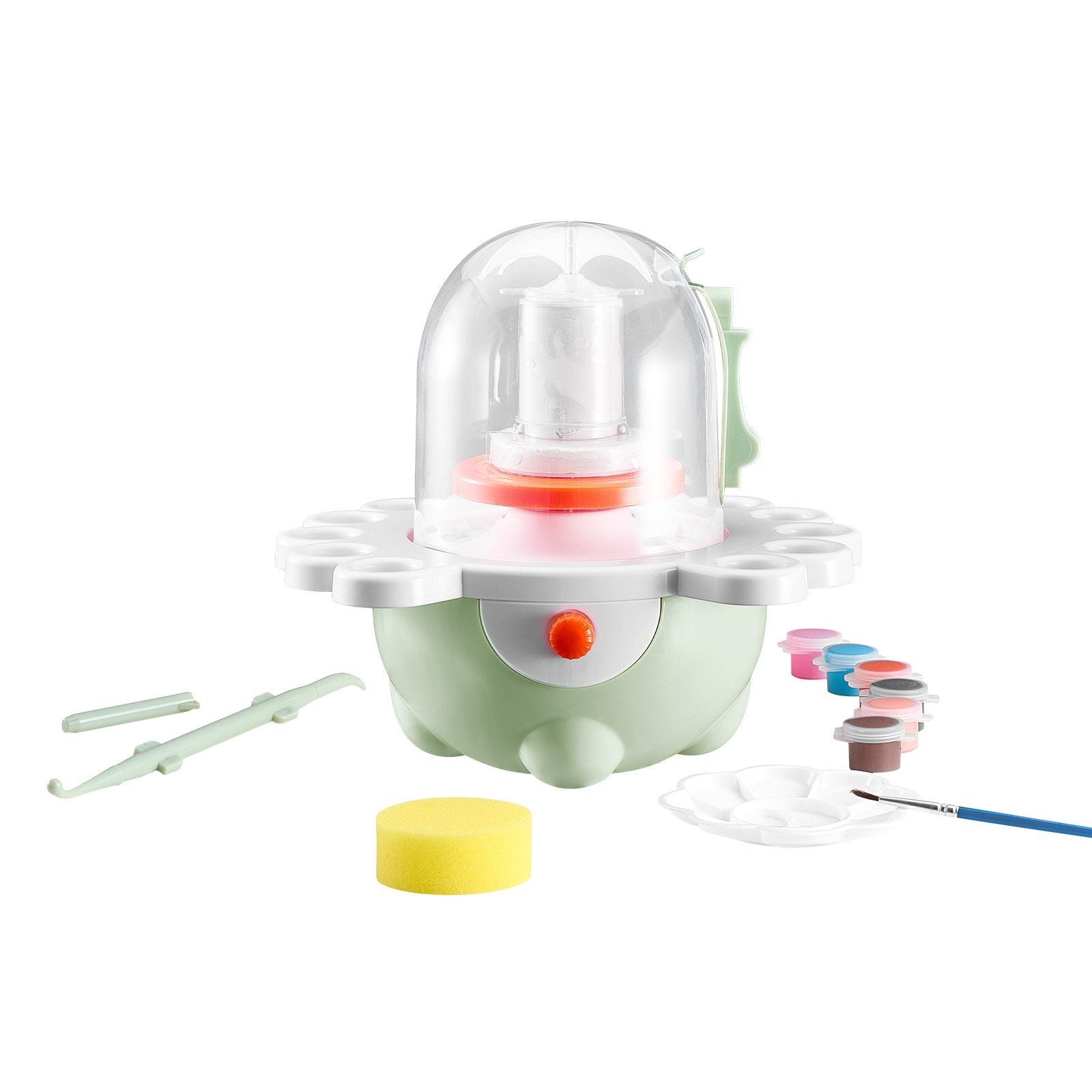 Mini Pottery Wheel, 50 mm and 80 mm Turntables, Adjustable Speed, Electric Clay Wheel for Kids and Beginners, V952-ETLPJZJXLSWJ6R7S6001V3