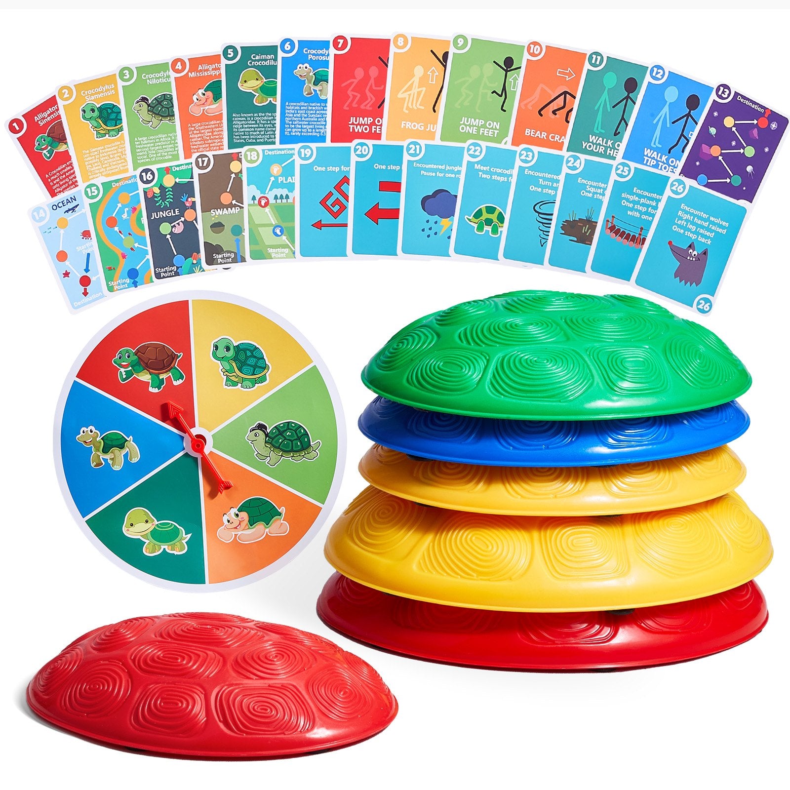 Kids Balance Stepping Stones Sensory Obstacle Course 6 PCS Outdoor Indoor V952-ETPHDJSFSKHGQVJZZV0