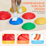 Kids Balance Stepping Stones Sensory Obstacle Course 6 PCS Outdoor Indoor V952-ETPHDJSFSKHGQVJZZV0