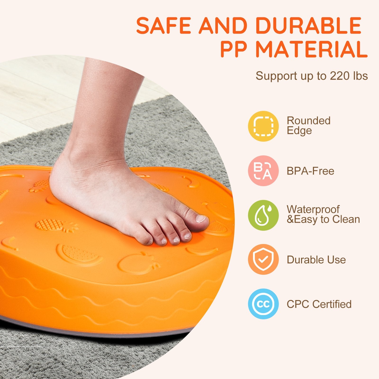Kids Balance Stepping Stones Sensory Obstacle Course 5 PCS Outdoor Indoor V952-ETPHDJSJHKDB96DGUV0