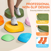 Kids Balance Stepping Stones Sensory Obstacle Course 6 PCS Outdoor Indoor V952-ETPHDJSJHKDBS7SLCV0