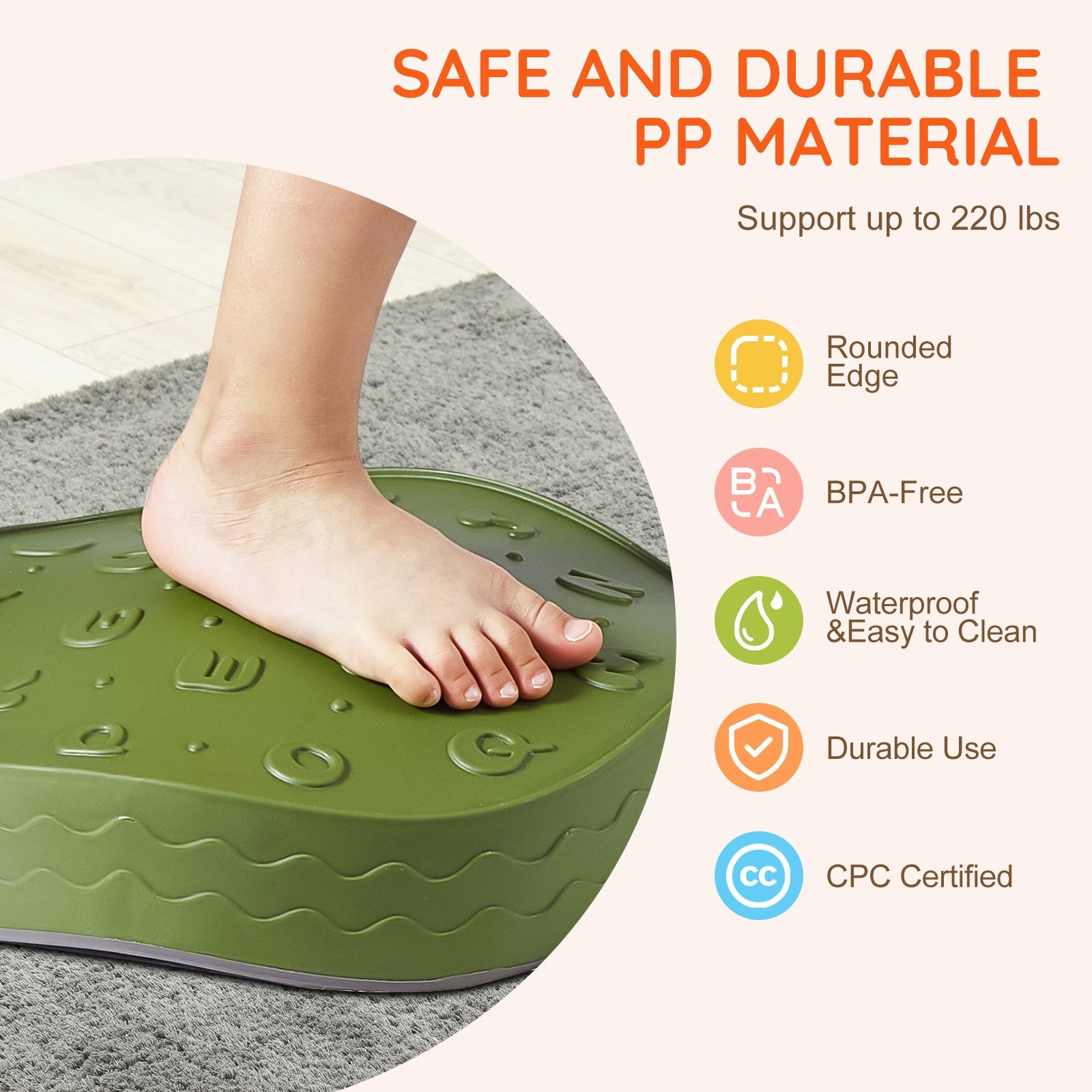 Kids Balance Stepping Stones Sensory Obstacle Course 6 PCS Outdoor Indoor V952-ETPHDJSJHKDBS7SLCV0
