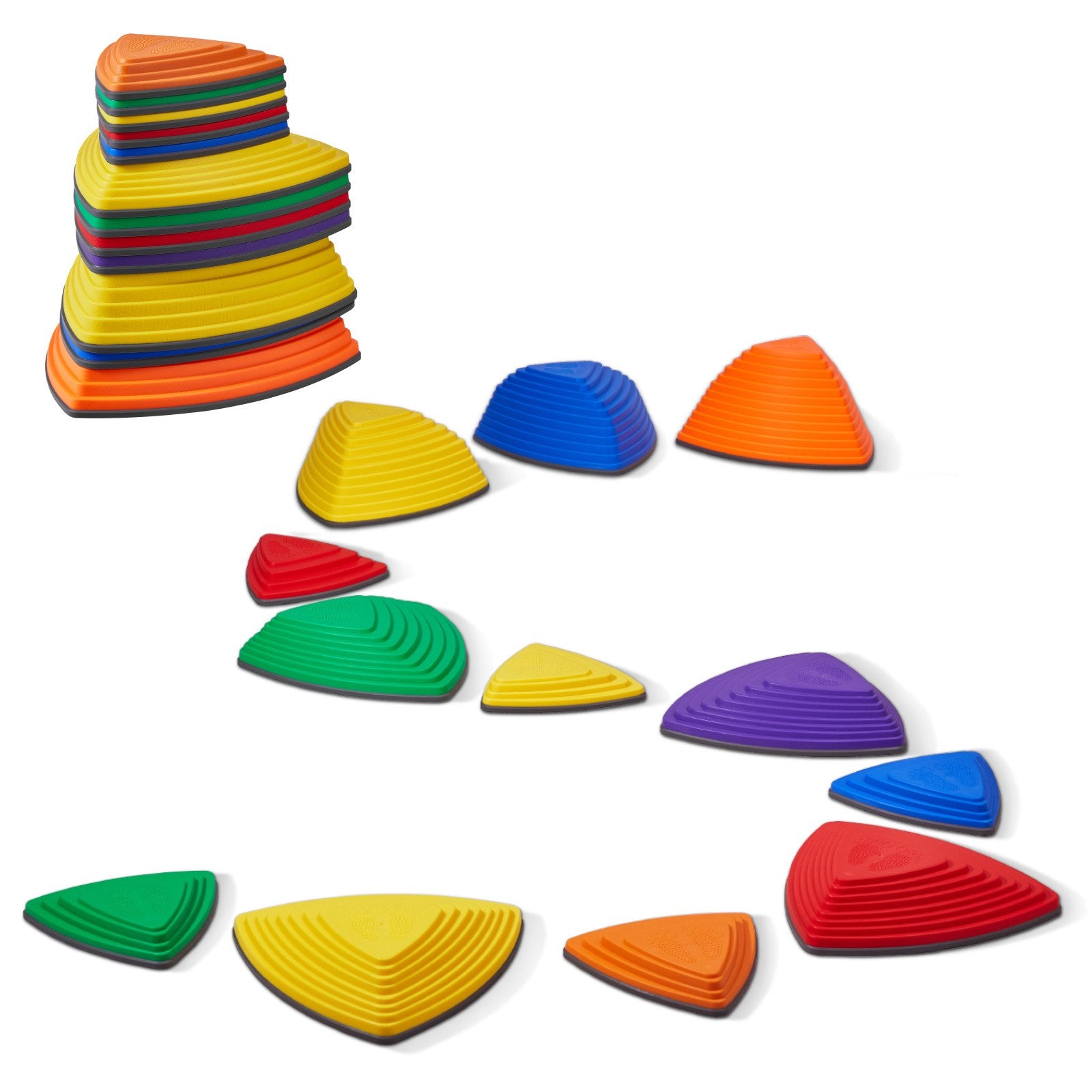 Kids Balance Stepping Stones Sensory Obstacle Course 12 PCS Outdoor Indoor V952-ETPHDJSJHKSJQ96L8V0