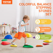 Kids Balance Stepping Stones Sensory Obstacle Course 12 PCS Outdoor Indoor V952-ETPHDJSJHKSJQ96L8V0