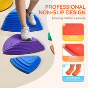 Kids Balance Stepping Stones Sensory Obstacle Course 12 PCS Outdoor Indoor V952-ETPHDJSJHKSJQ96L8V0