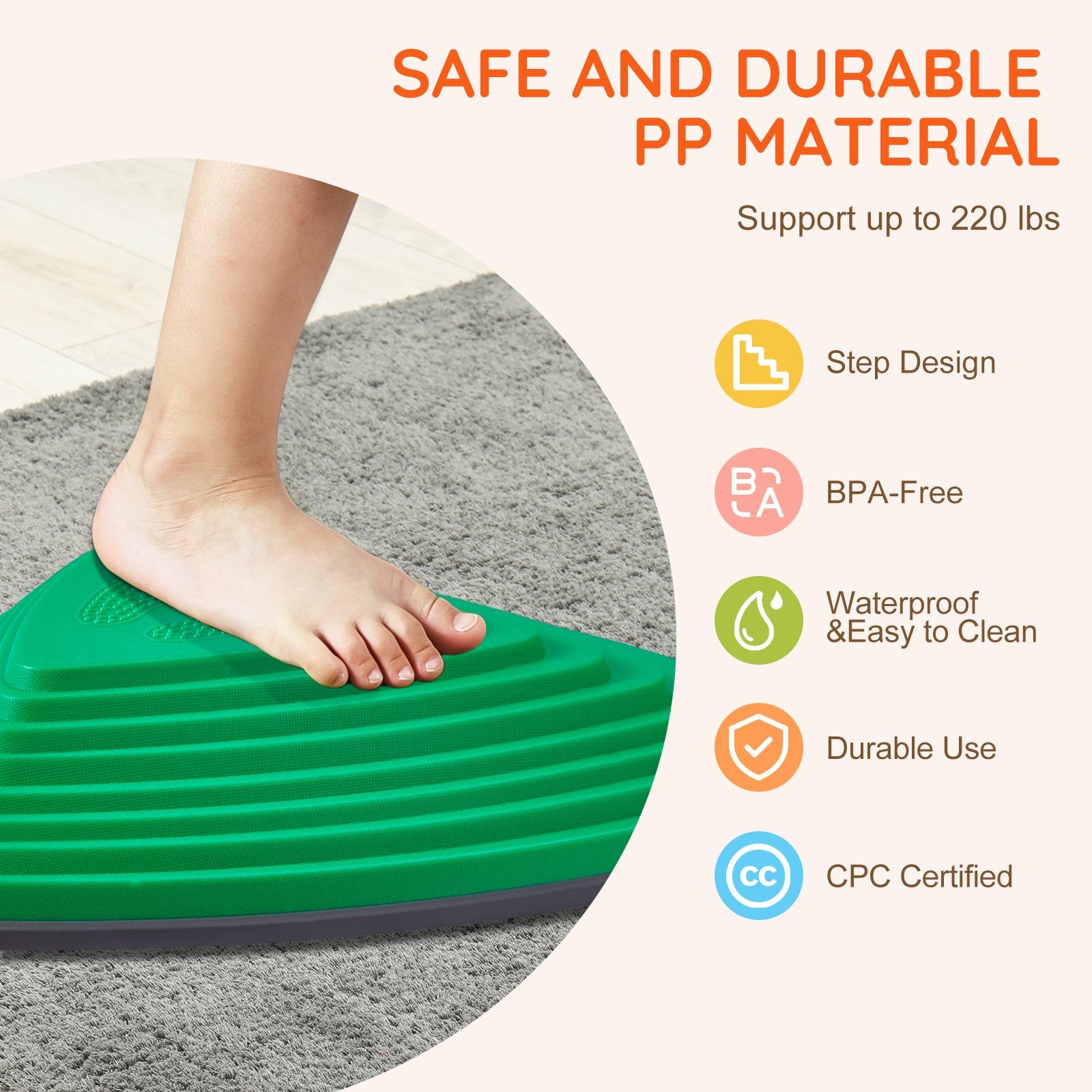 Kids Balance Stepping Stones Sensory Obstacle Course 12 PCS Outdoor Indoor V952-ETPHDJSJHKSJQ96L8V0