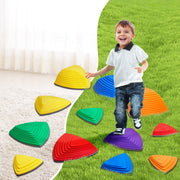 Kids Balance Stepping Stones Sensory Obstacle Course 12 PCS Outdoor Indoor V952-ETPHDJSJHKSJQ96L8V0