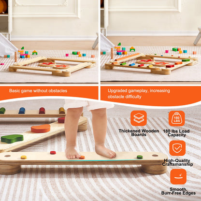 Kids Balance Beam Stepping Stones Gym Obstacle Children Balance Board 6PCS V952-ETPHMMZZAM6B5HOK7V0