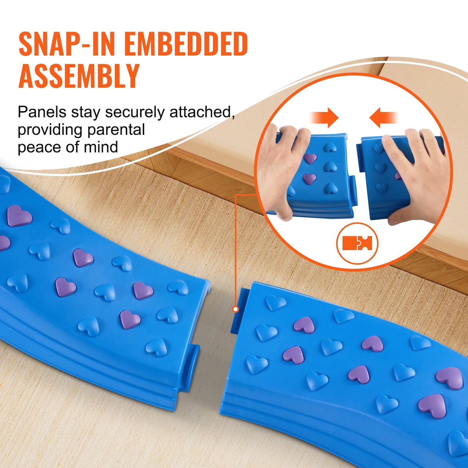 Balance Beam Stepping Stones, 8 PCS Toddler Balance Boards Non-Slip Textured Surface & Rubber Pads, V952-ETPHMSJ8BSJ886XKSV0