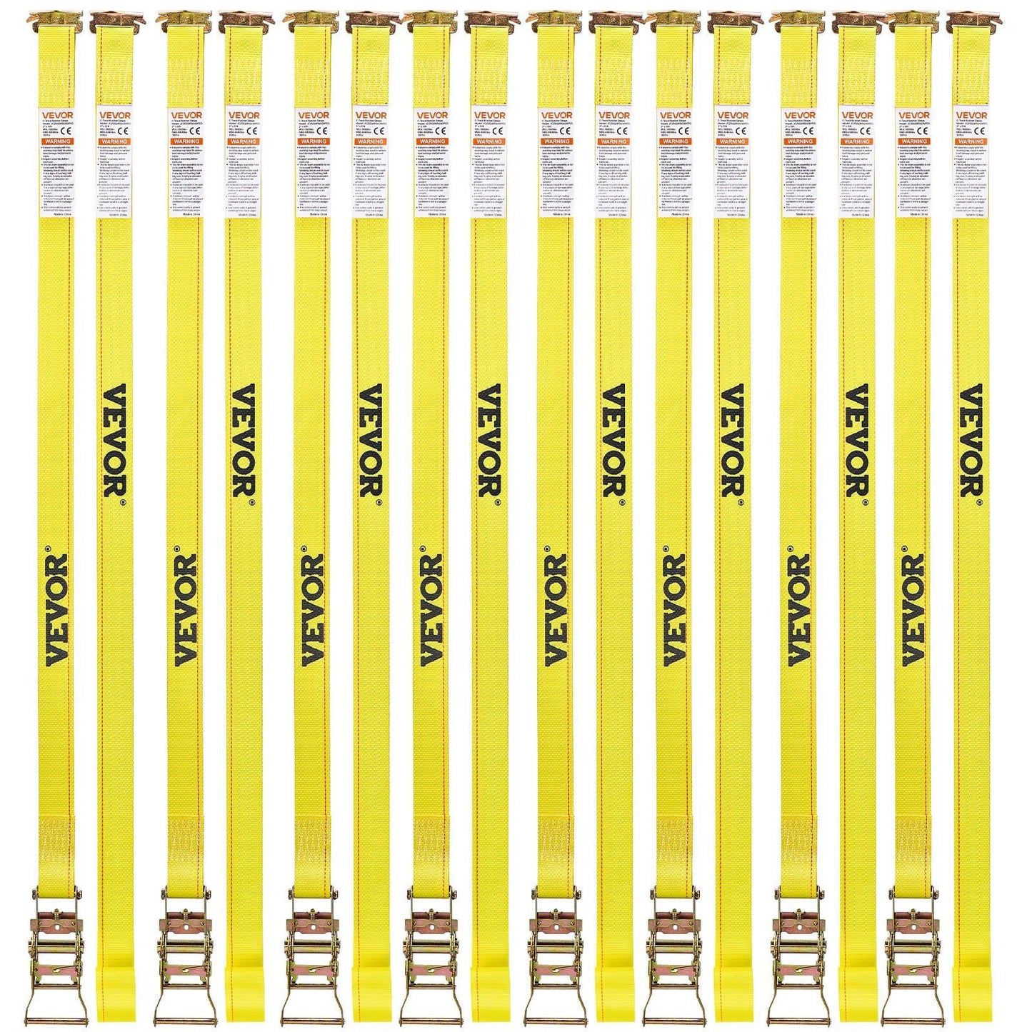 Ratchet Straps, 50.8 mm x 4.6 m, 30 Pack E-Track Tie Down Straps, 1995 kg Break Strength & 662 kg Rated Load, V952-ETRACKJLD2X1PQ6HQ001V0