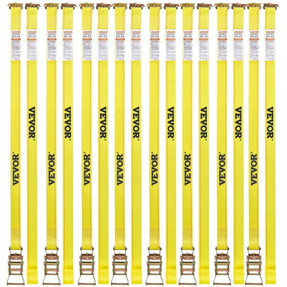 Ratchet Straps, 50.8 mm x 4.6 m, 30 Pack E-Track Tie Down Straps, 1995 kg Break Strength & 662 kg Rated Load, V952-ETRACKJLD2X1PQ6HQ001V0