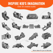Play Couch, 15pcs Modular Kids Nugget Couch, Toddler Foam Sofa Couch with High-density 25D Sponge for V952-ETSF1656625YVMCKFV0