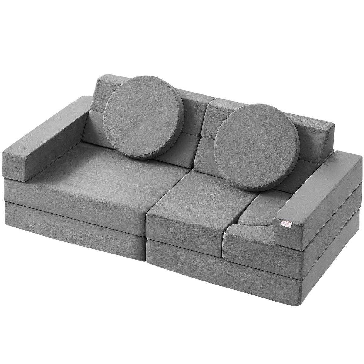 Play Couch, 15pcs Modular Kids Nugget Couch, Toddler Foam Sofa Couch with High-density 25D Sponge for V952-ETSF1656625YVMCKFV0