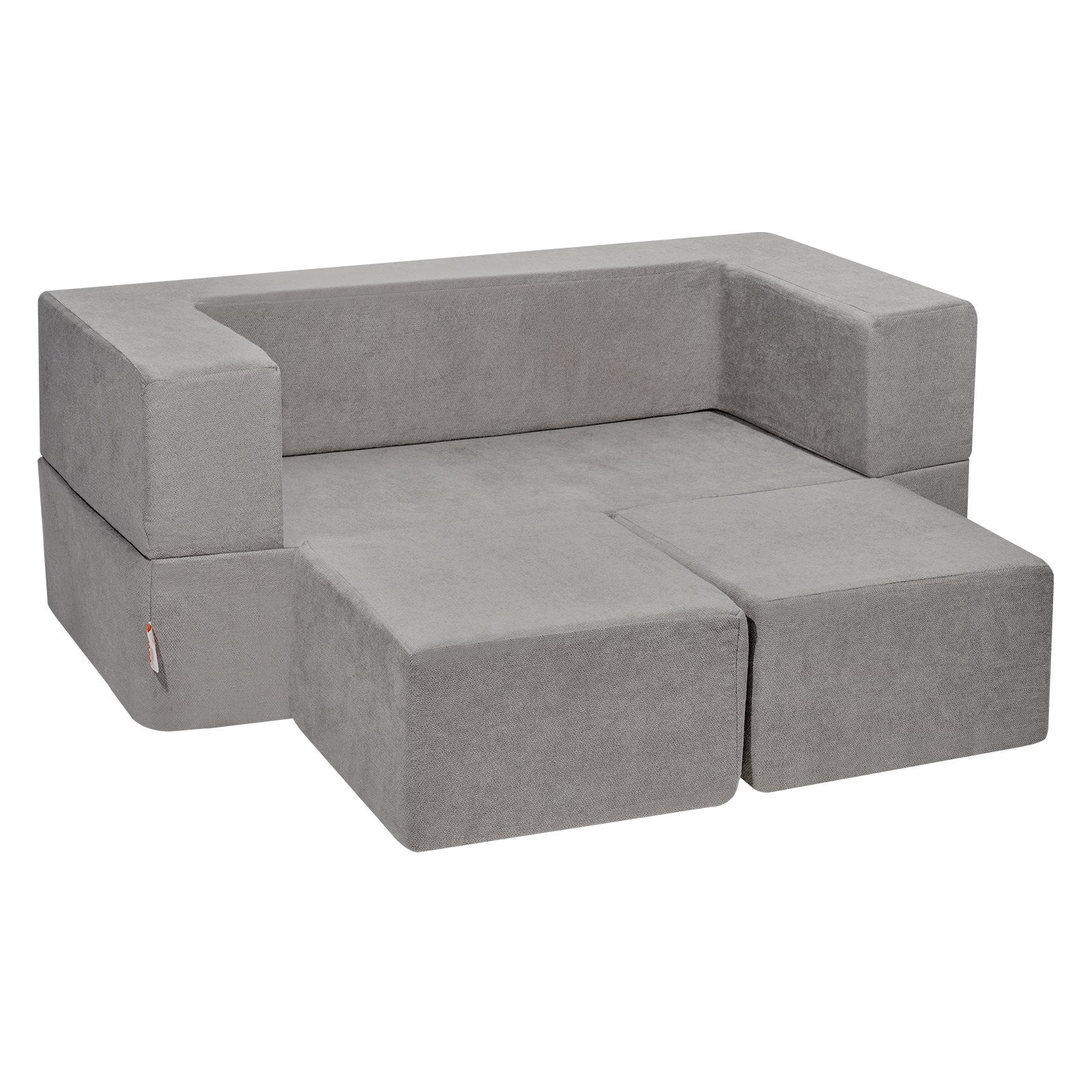 Modular Kids Play Couch 4Pcs DIY Creative Child Sectional Sofa Dark Grey V952-ETSF411849YCYGPWSV0