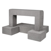 Modular Kids Play Couch 4Pcs DIY Creative Child Sectional Sofa Dark Grey V952-ETSF411849YCYGPWSV0