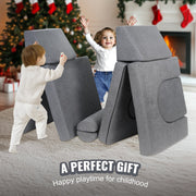 Modular Kids Play Couch 10Pcs DIY Creative Toddler Sectional Sofa Grey V952-ETSF5255724Y94P8YV0