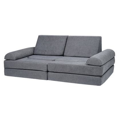 Modular Kids Play Couch 10Pcs DIY Creative Toddler Sectional Sofa Grey V952-ETSF5255724Y94P8YV0