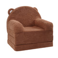 Baby Chair Foldable 2-in-1 Baby Lounger Couch Cartoon Kids Sofa Brown V952-ETSF60X3375XZIF7KV0